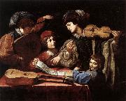 SPADA, Lionello The Concert wtr oil on canvas